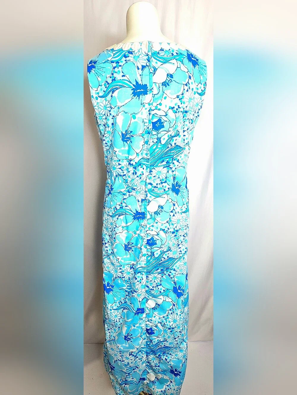 Vintage The Lilly by Lilly Pulitzer Floral Maxi Shift Dress 10 NWOT - Picture 5 of 10